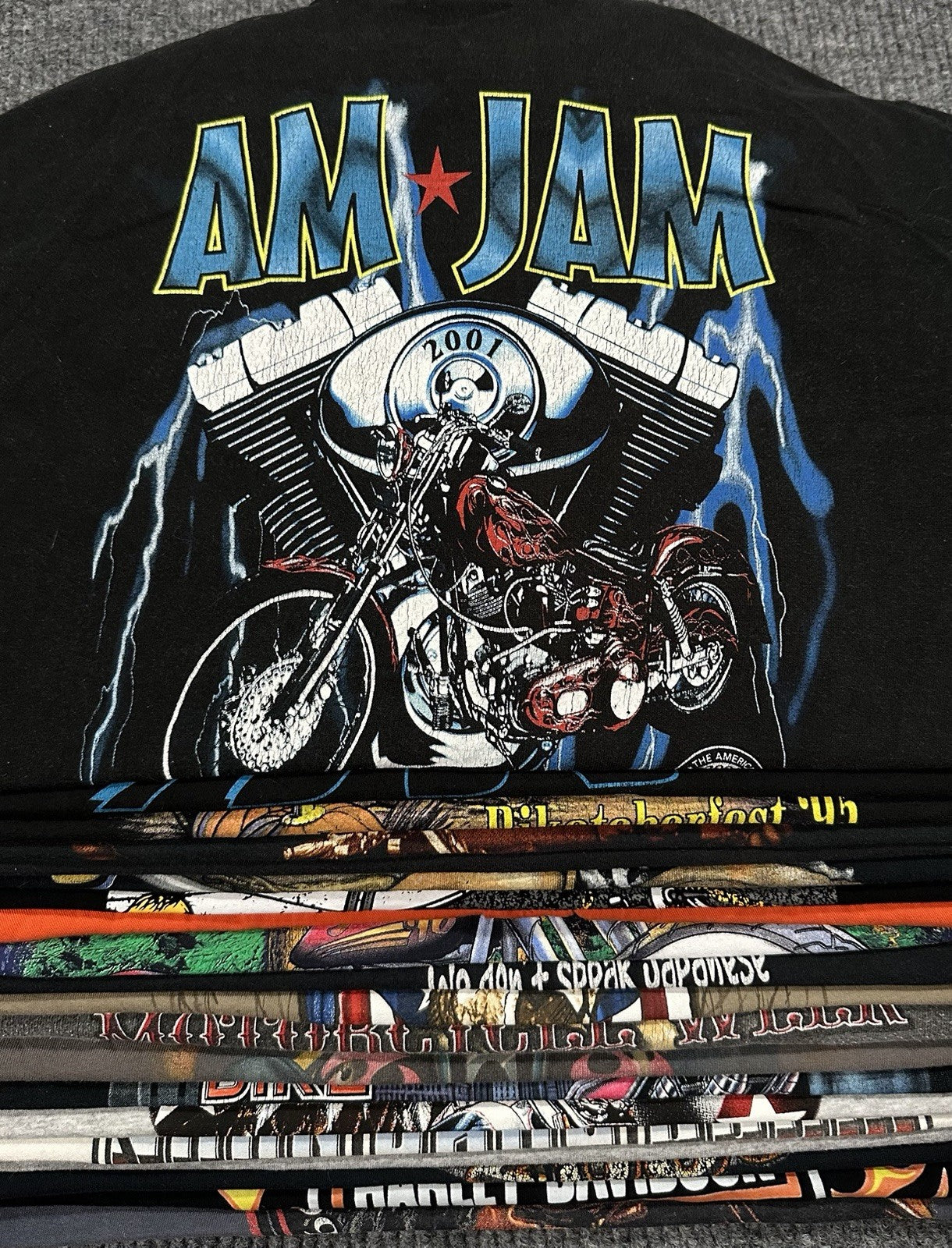 Vintage 90s-00s Biker Motorcycle Tees Lot of 20 | Mixed Sizes | Reseller Bundle