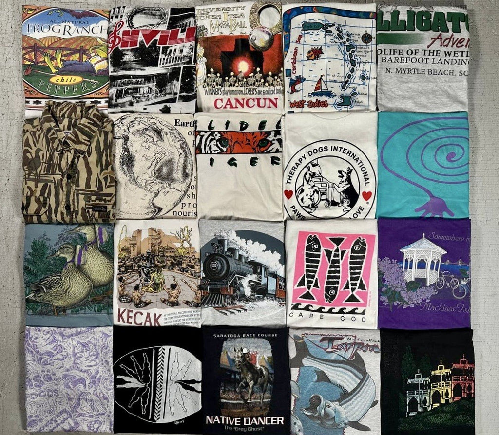 Vintage Nature Animal T-Shirt Lot of 20 | The Mountain Wildlife USA Mix Sizes