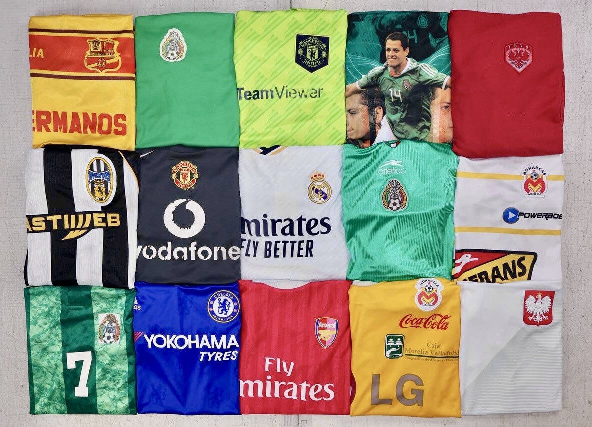 Bulk Lot (15) Men’s Soccer Jerseys Nike Adidas Clubs & National Teams Mixed Szs