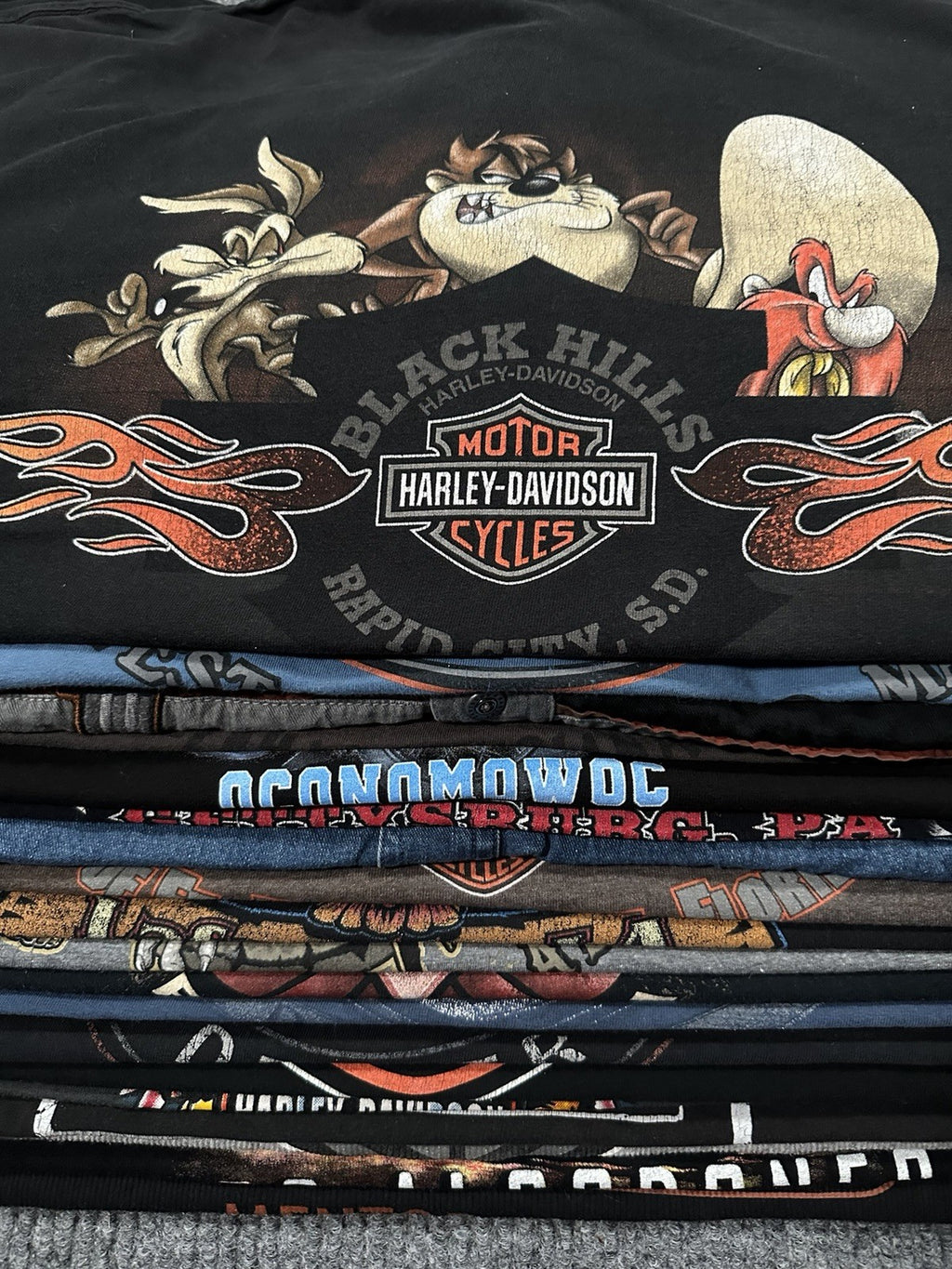 Vintage 90s 00s Harley Davidson Sleeveless Or Distressed T-Shirt Lot of 20 USA