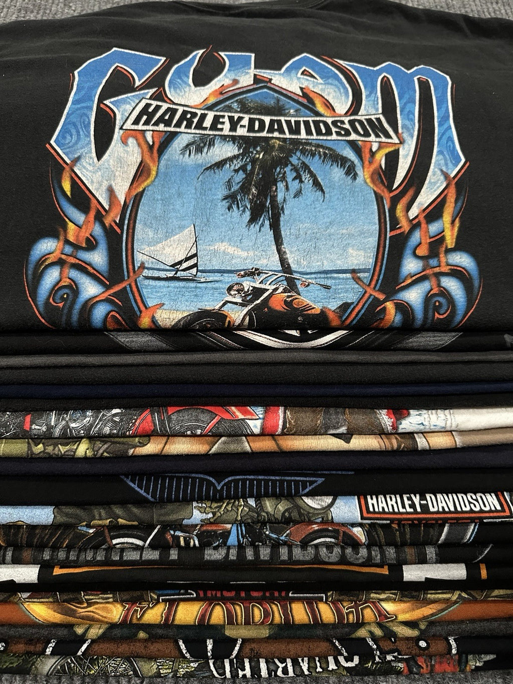 Vintage 90s Y2K Harley-Davidson T-Shirt Lot of 20 | USA Made & Licensed Tags