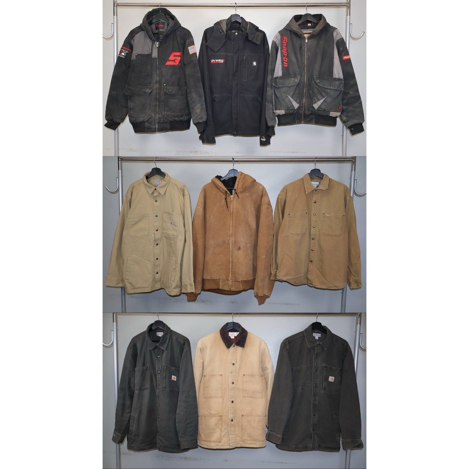 Carhartt Work Jacket Lot 9 pcs