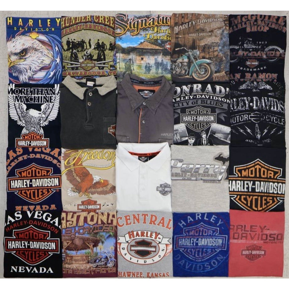 Harley Davidson Distressed & big sizes tees