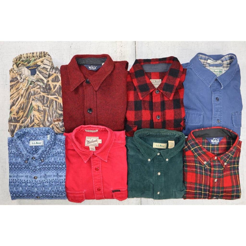 Wool Flannel Shirts Lot of 8