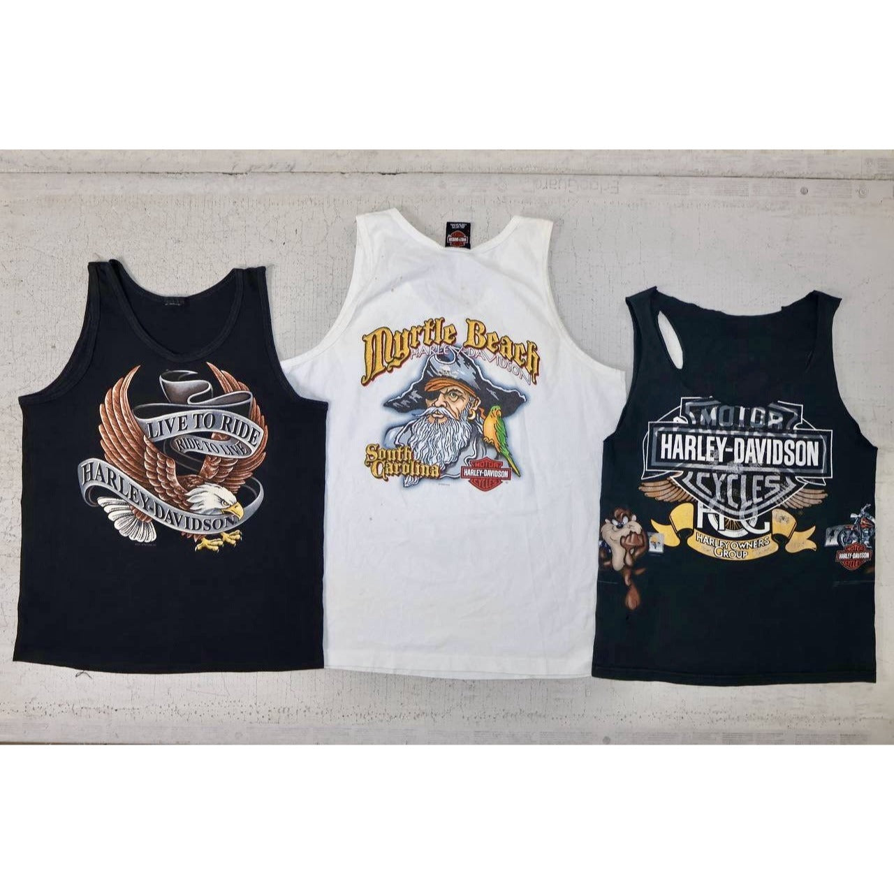 Harley Davidson Distressed or big sizes