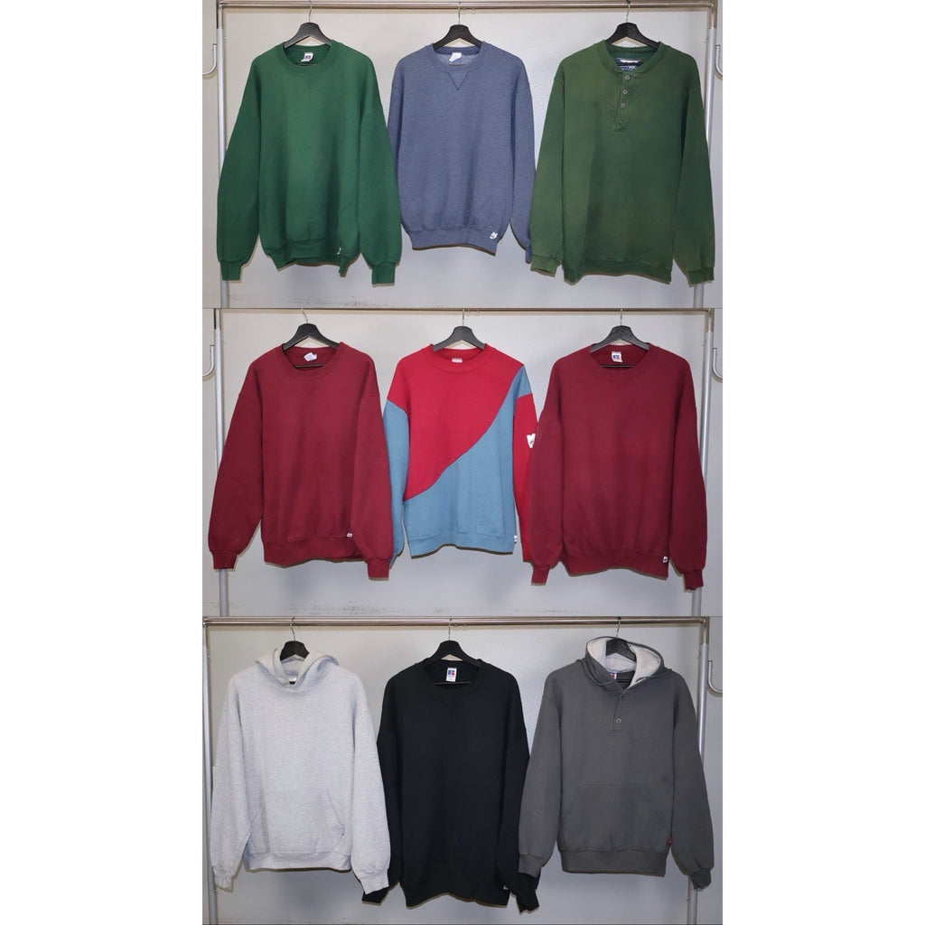 Vintage 90s Russell Sweatshirts Lot of 9 pcs