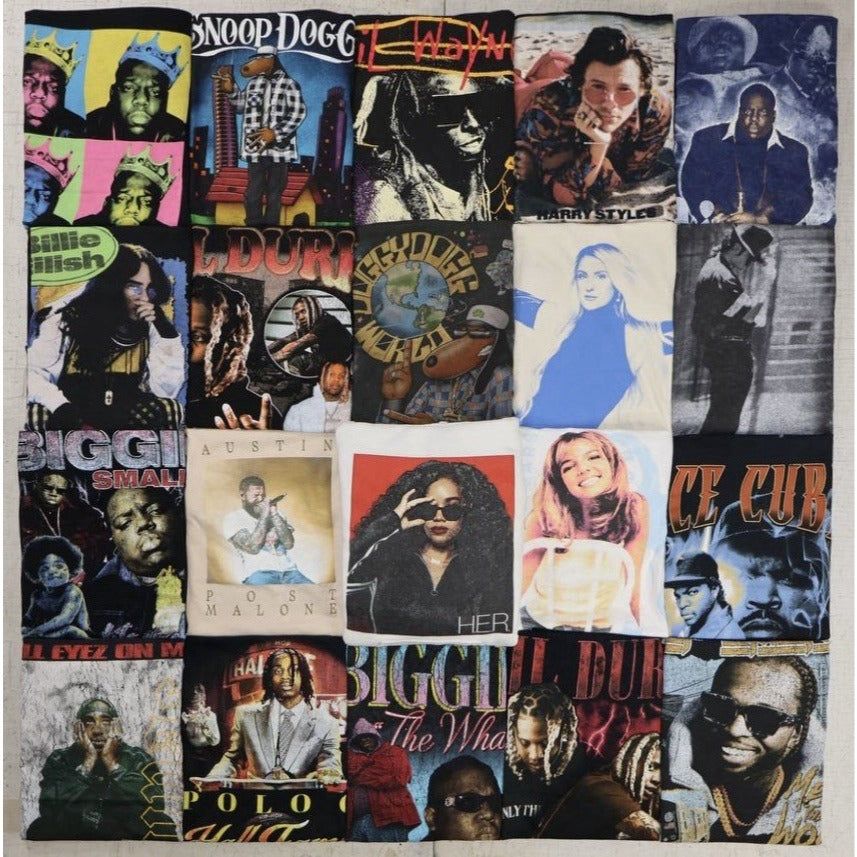 Hip Hop & Pop Band T-Shirts Lot of 20