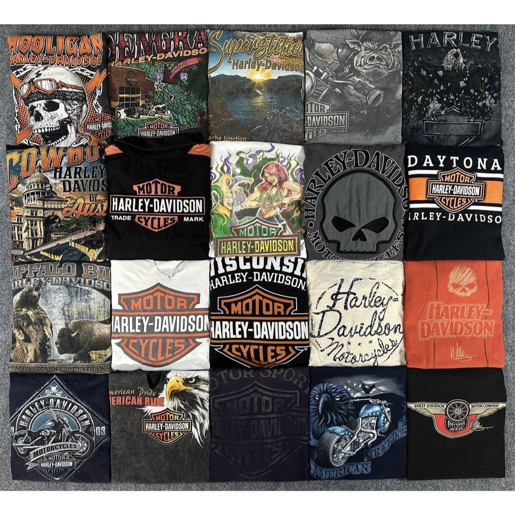 Vintage Harley Davidson Distressed T-Shirt Lot of 20